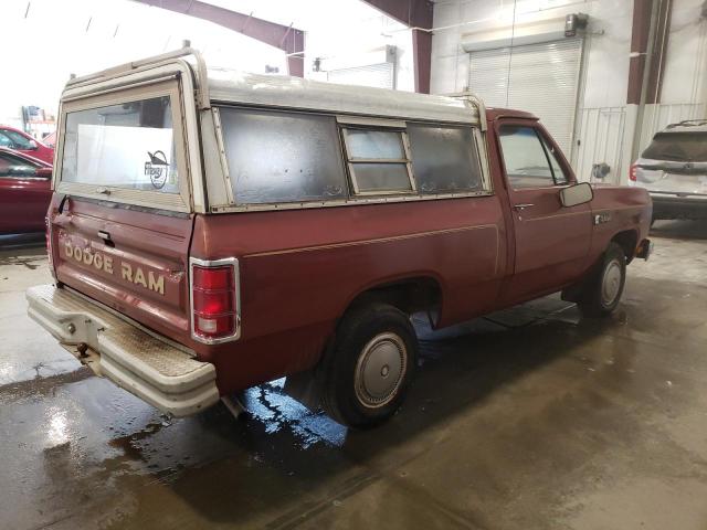 DODGE D-SERIES D 1985 maroon  gas 1B7FD14H8FS710782 photo #4