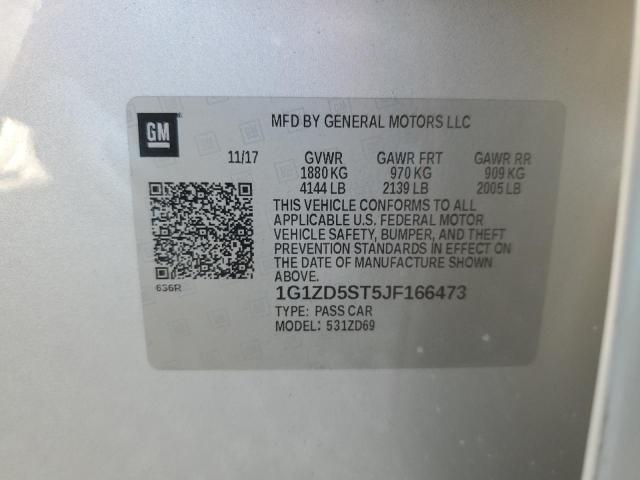 2018 CHEVROLET MALIBU LT - 1G1ZD5ST5JF166473