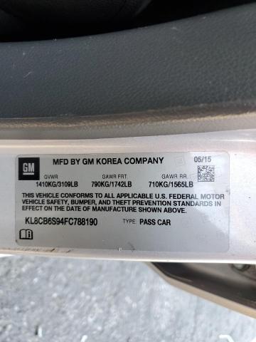 2015 CHEVROLET SPARK LS - KL8CB6S94FC788190