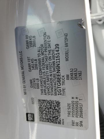 2022 GMC CANYON DEN 1GTG6EEN6N1151439