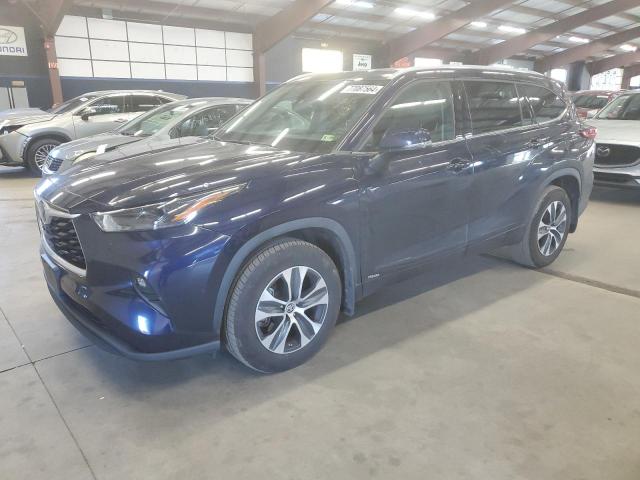 TOYOTA HIGHLANDER 2022 blue  hybrid engine 5TDGBRCH9NS555208 photo #1