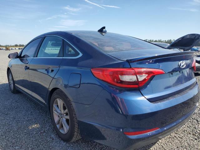 HYUNDAI SONATA SE 2016 blue  gas 5NPE24AFXGH330476 photo #3