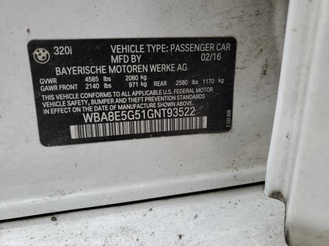 2016 BMW 320 XI - WBA8E5G51GNT93522