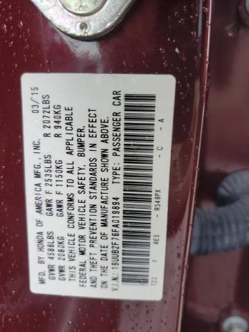 VIN 19UUB2F76FA019894 2015 Acura TLX, Advance no.13