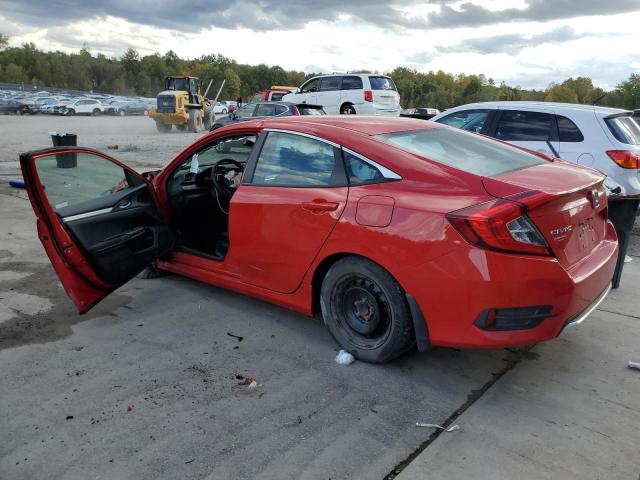 HONDA CIVIC LX 2020 red  gas 2HGFC2F64LH537836 photo #3