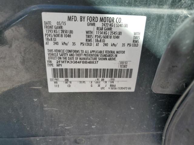2015 FORD EDGE SE - 2FMTK3G84FBB48837