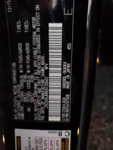 2016 TOYOTA 4RUNNER SR - JTEZU5JRXG5120662