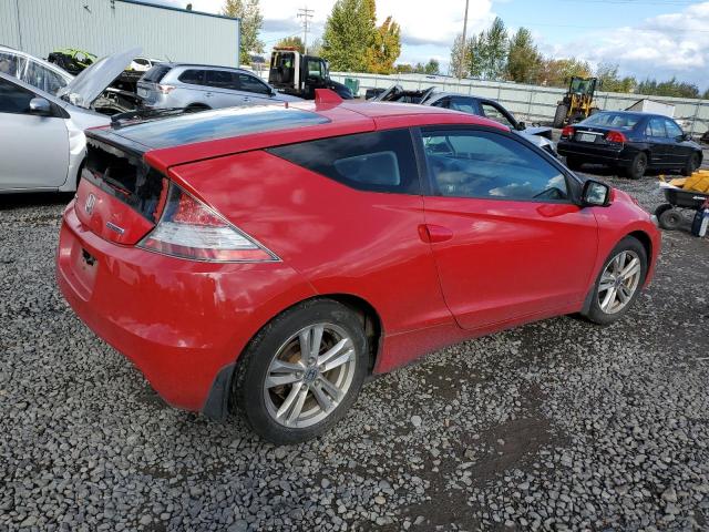 HONDA CR-Z EX 2011 red  hybrid engine JHMZF1D66BS016400 photo #4