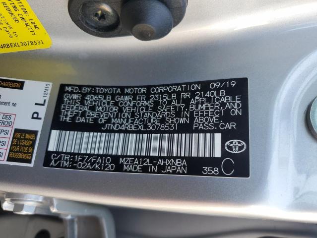 2020 TOYOTA COROLLA SE - JTND4RBEXL3078531