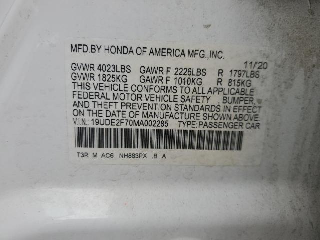 2021 ACURA ILX PREMIU - 19UDE2F70MA002285