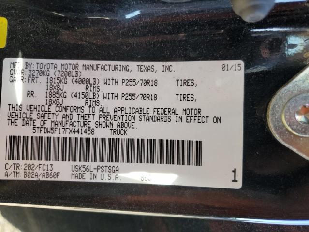 2015 TOYOTA TUNDRA CRE - 5TFDW5F17FX441458
