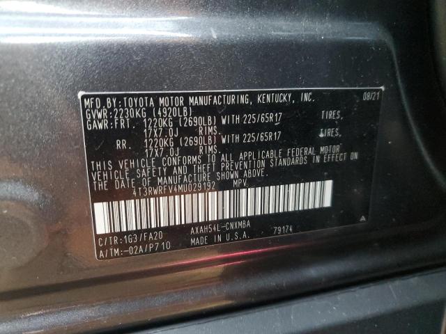 2021 TOYOTA RAV4 XLE - 4T3RWRFV4MU029192
