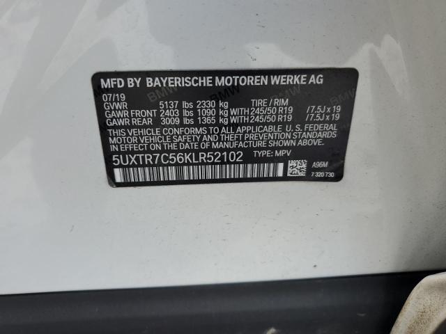 2019 BMW X3 SDRIVE3 - 5UXTR7C56KLR52102