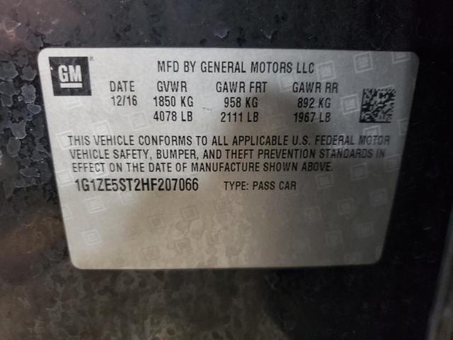 2017 CHEVROLET MALIBU LT - 1G1ZE5ST2HF207066