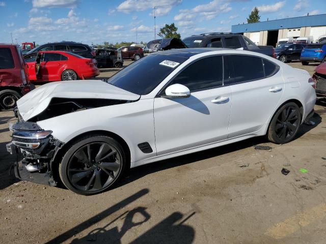 GENESIS G70 BASE 2023 white  gas KMTG34TA5PU107907 photo #1