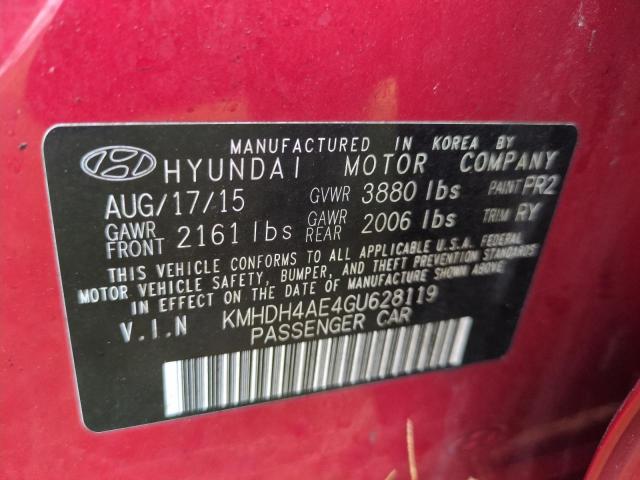 2016 HYUNDAI ELANTRA SE - KMHDH4AE4GU628119