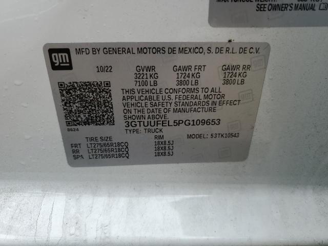 2023 GMC SIERRA K15 - 3GTUUFEL5PG109653