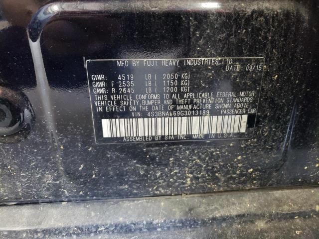 2016 SUBARU LEGACY 2.5 - 4S3BNAL69G3013189