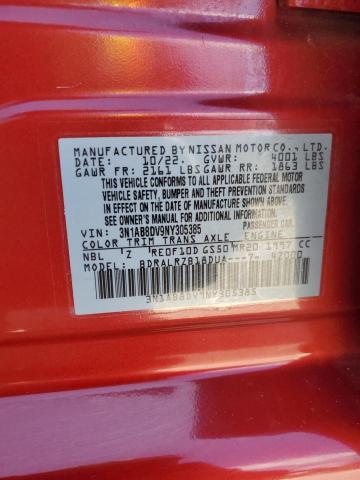 2022 NISSAN SENTRA SR - 3N1AB8DV9NY305385