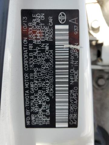 VIN JTDKDTB31D1056504 2013 Toyota Prius no.13