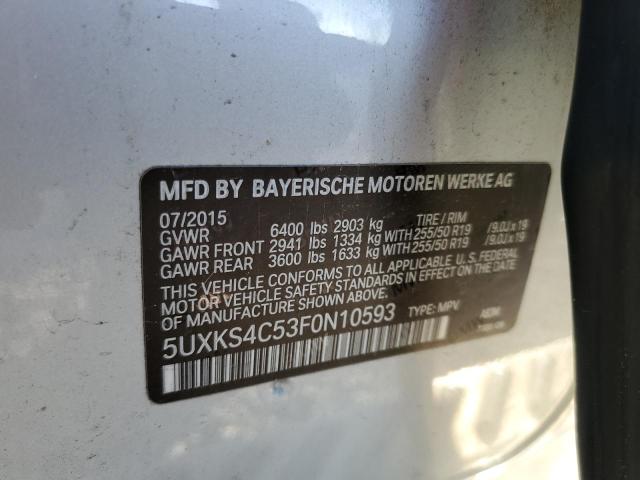 2015 BMW X5 XDRIVE3 - 5UXKS4C53F0N10593