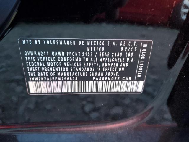 2015 VOLKSWAGEN JETTA BASE - 3VW2K7AJ5FM296574