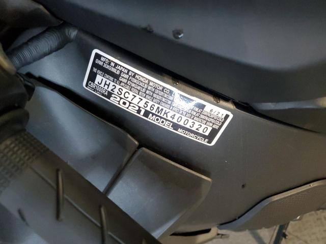 2021 HONDA CBR1000 RA - JH2SC7756MK400320