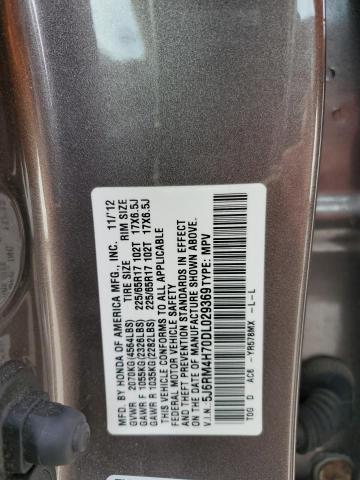 VIN 5J6RM4H70DL029369 2013 Honda CR-V, Exl no.13