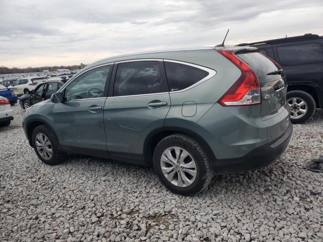 HONDA CR-V EXL 2012 green  gas 2HKRM4H7XCH623802 photo #3