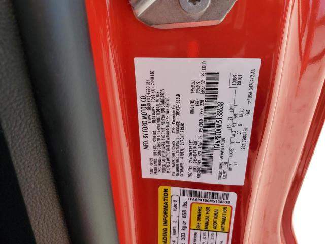 2021 FORD MUSTANG - 1FA6P8TD0M5138638