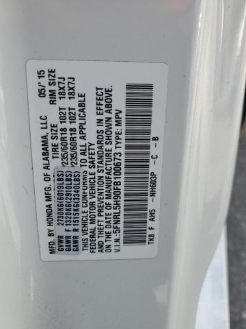 2015 HONDA ODYSSEY TO - 5FNRL5H90FB100673