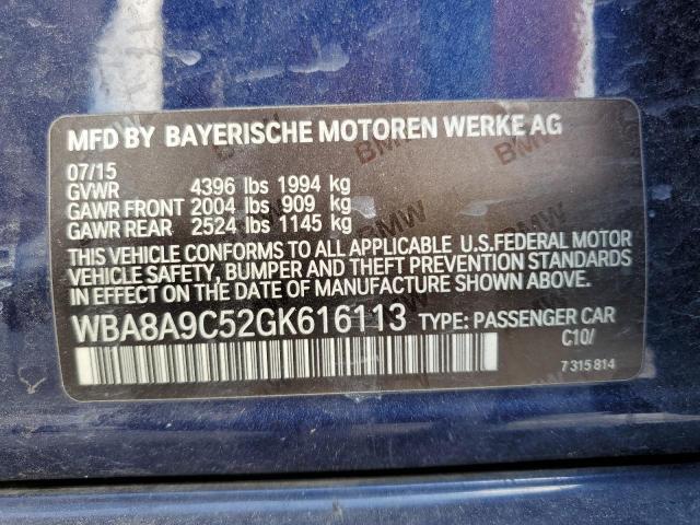 2016 BMW 320 I - WBA8A9C52GK616113