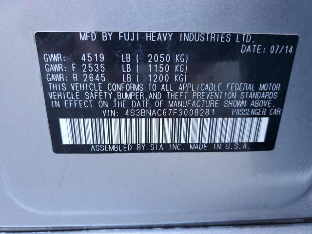 2015 SUBARU LEGACY 2.5 - 4S3BNAC67F3008281