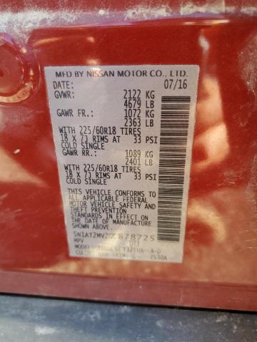 2016 NISSAN ROGUE S - 5N1AT2MV2GC878725