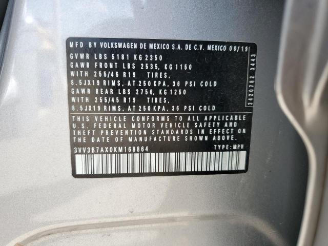 2019 VOLKSWAGEN TIGUAN SE - 3VV3B7AX0KM168864