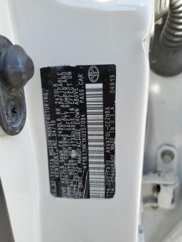 VIN 4T1B11HK1KU257094 2019 Toyota Camry, L no.12