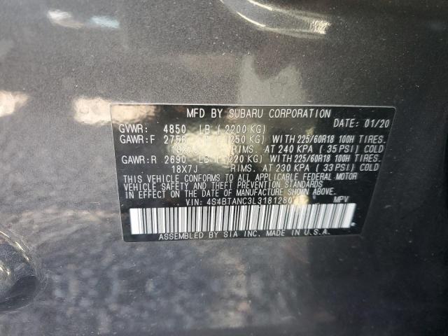 VIN 4S4BTANC3L3181280 2020 Subaru Outback, Limited no.14