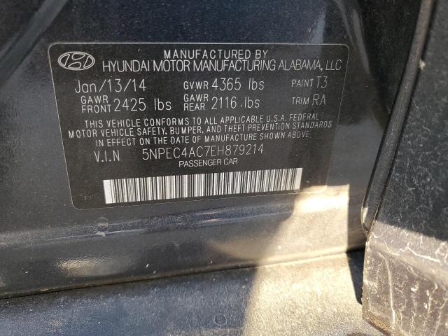 VIN 5NPEC4AC7EH879214 2014 Hyundai Sonata, SE no.12