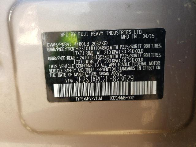 2015 SUBARU FORESTER 2 - JF2SJARC2FH823629