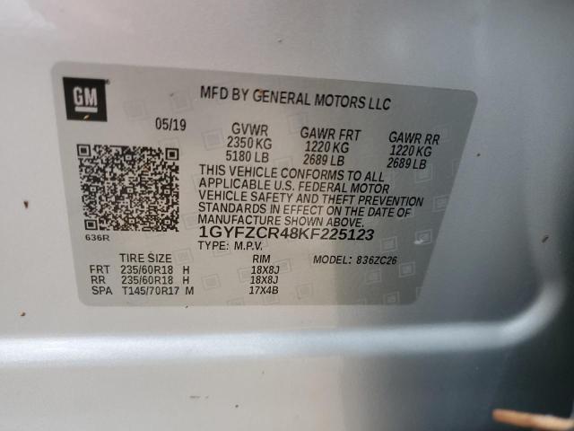 VIN 1GYFZCR48KF225123 2019 Cadillac XT4, Premium Lu... no.13