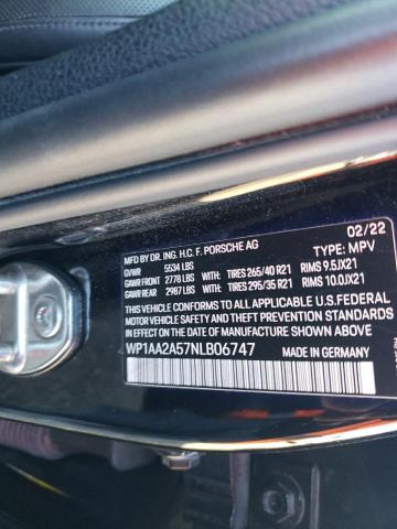 2022 PORSCHE MACAN - WP1AA2A57NLB06747