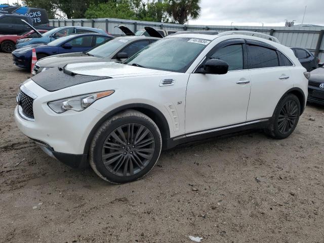 INFINITI QX70 2017 white 4dr spor gas JN8CS1MU3HM140482 photo #1