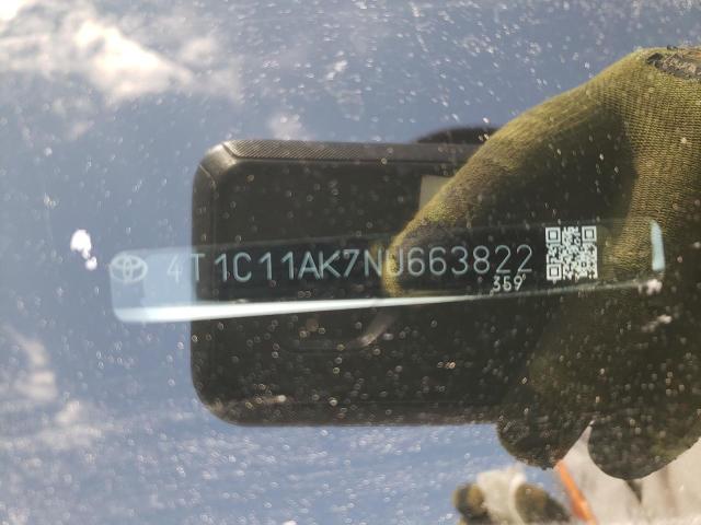 2022 TOYOTA CAMRY LE - 4T1C11AK7NU663822