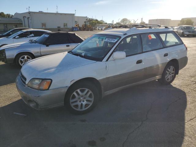 SUBARU LEGACY OUT 2000 white  gas 4S3BH6759Y7607393 photo #1