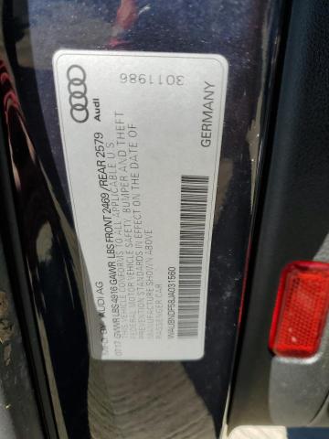 2018 AUDI A5 PREMIUM WAUBNDF58JA031560
