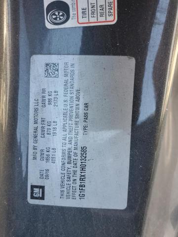 2017 CHEVROLET CAMARO LT - 1G1FB1RX1H0132585