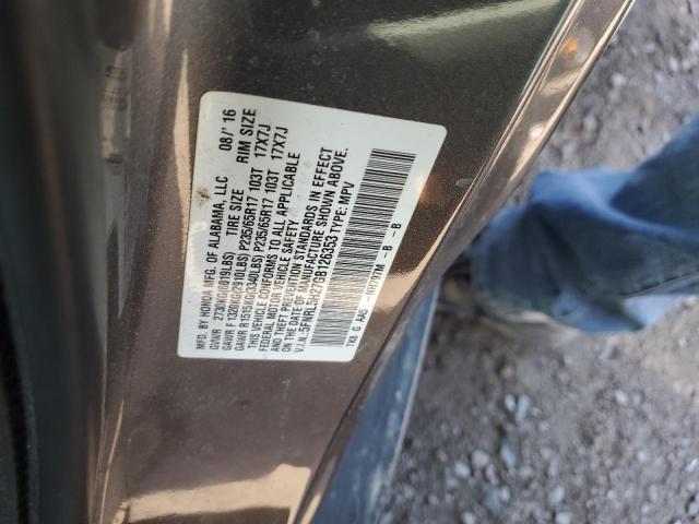 2016 HONDA ODYSSEY LX 5FNRL5H27GB126353