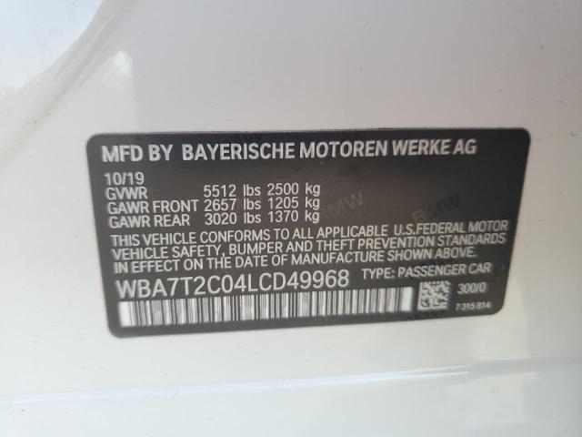 2020 BMW 740 I - WBA7T2C04LCD49968