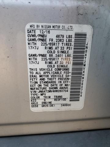 2017 NISSAN ROGUE S - JN8AT2MV4HW260704
