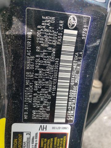 2016 TOYOTA AVALON XLE - 4T1BK1EB3GU230343